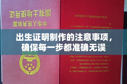 沙河口出生证明制作的注意事项，确保每一步都准确无误